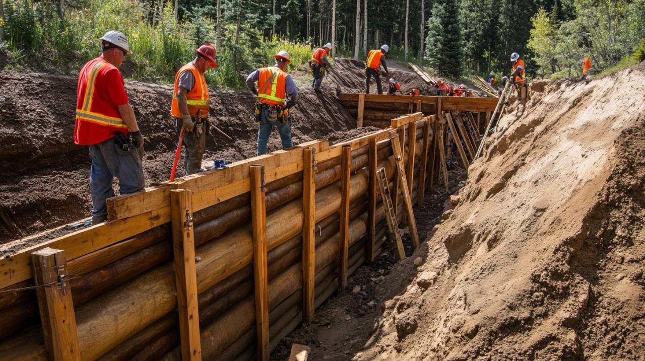 Construcción de muro de contención de madera: el presupuesto a prever y las mejores herramientas de diseño
