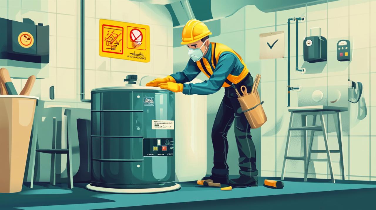 Seguridad en calentadores de agua: Muestreo de amianto obligatorio antes de trabajos de reforma